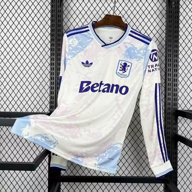 Camisa Aston Villa Away Manga Longa 25-26