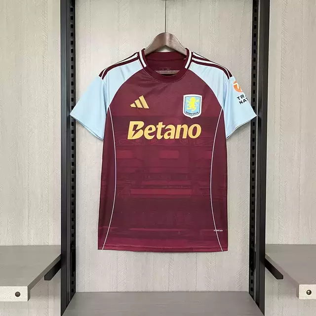 Camisa Aston Villa Home 25/26 Masculina Conceito