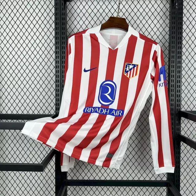 Camisa Atlético Madrid Home Manga Longa 25-26