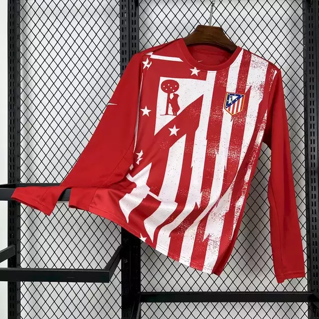 Camisa Atlético Madrid Treino Manga Longa 25-26