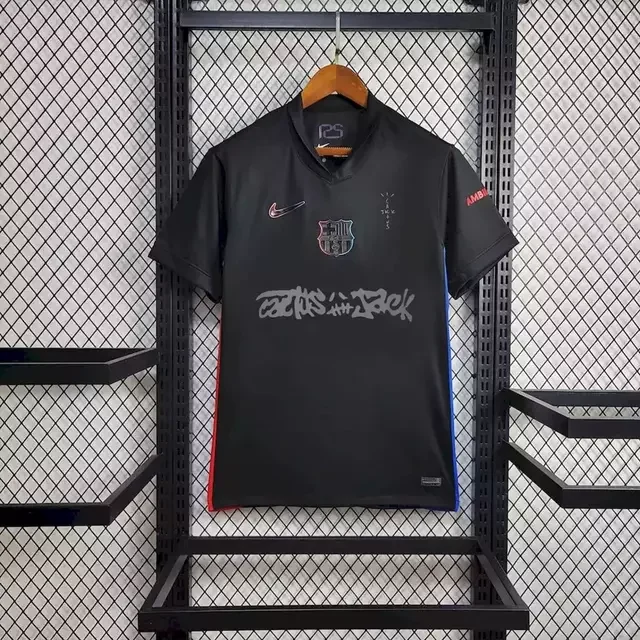 Camisa Barcelona Away Cactus Jack 24/25 Masculina