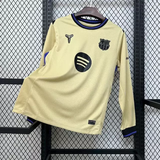 Camisa Barcelona Away Manga Longa 25-26