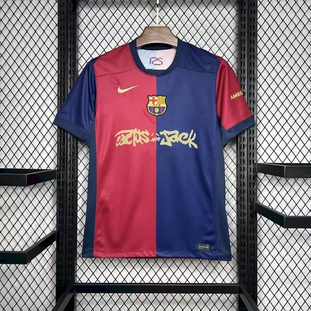 Camisa Barcelona Home Cactus Jack 24/25 Masculina