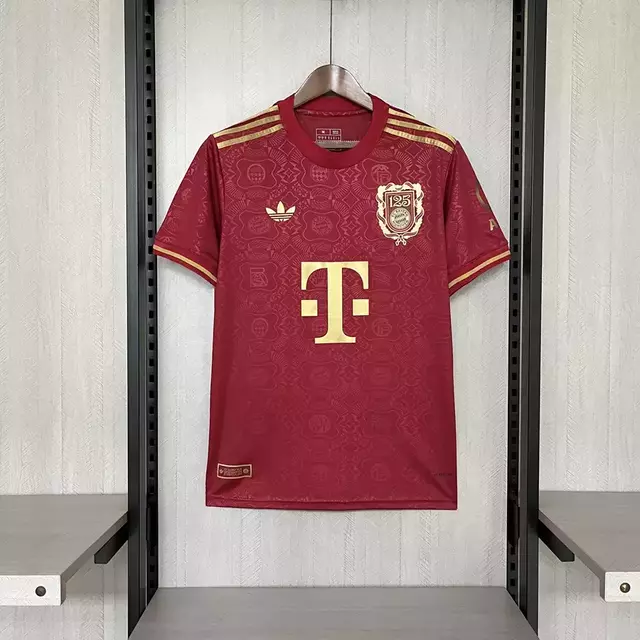 Camisa Bayern Munique Aniversário 125 Anos 2025 Masculina