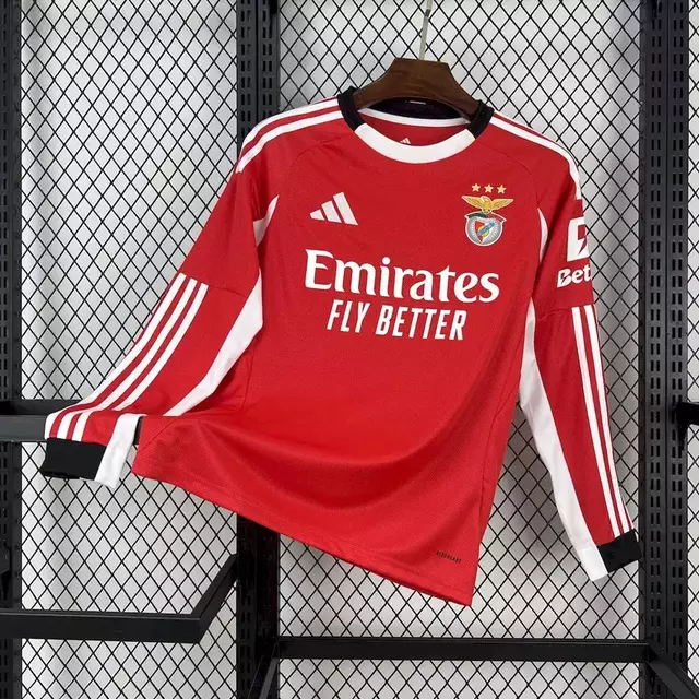 Camisa Benfica Home Manga Longa 2025