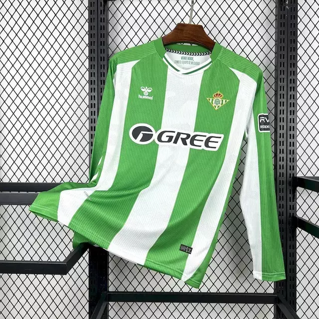 Camisa Bétis Home Manga Longa 25-26