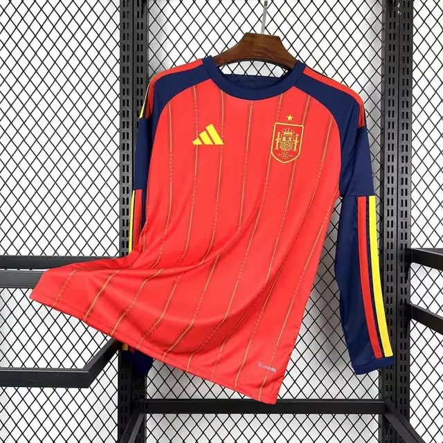 Camisa Espanha Manga Longa Home 2026 Masculina