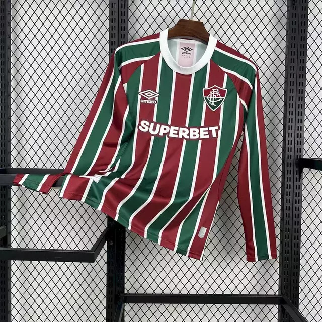 Camisa Fluminense Home Manga Longa 25-26