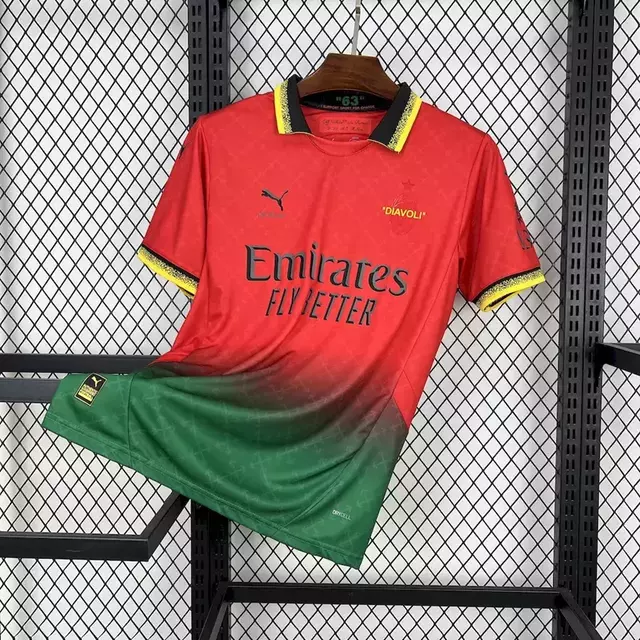 Camisa Milan Fourth x Off-White 2025 Masculina