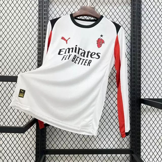 Camisa Milan Home Manga Longa 2026