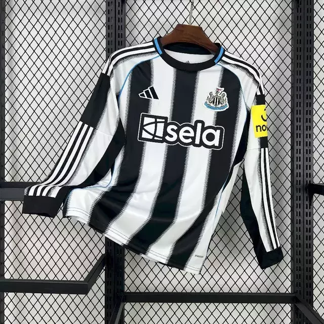 Camisa Newcastle Home Manga Longa 25-26