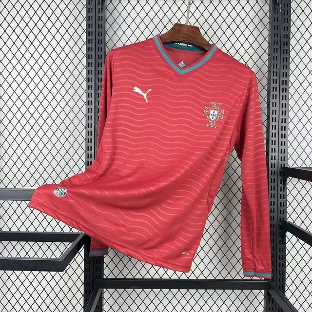 Camisa Portugal Manga Longa Home 2026 Masculina
