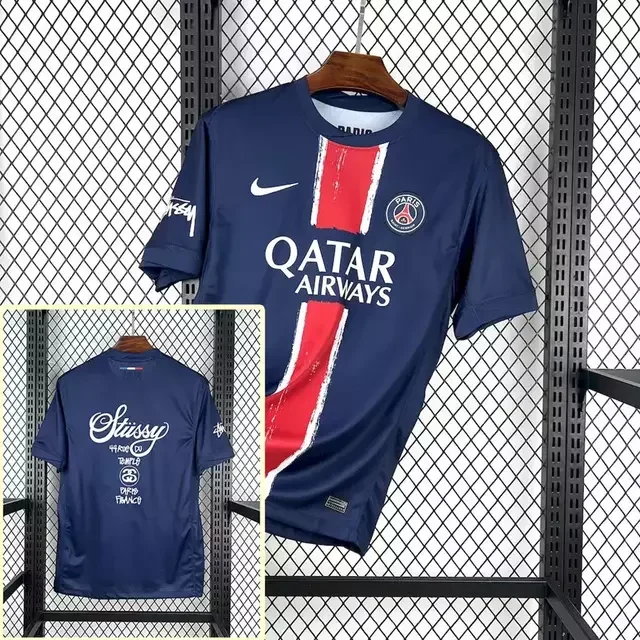 Camisa PSG Home Stussy 24/25 Masculina