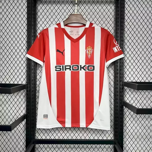Camisa Sporting de Gijón Home 24/25 Masculina