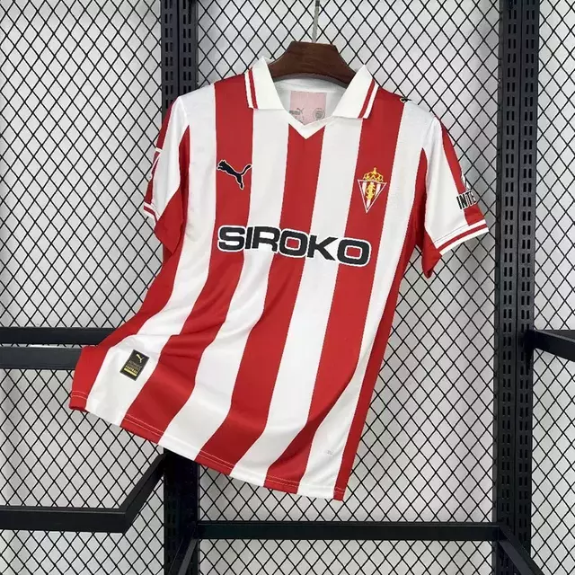 Camisa Sporting de Gijón Home 25/26 Masculina