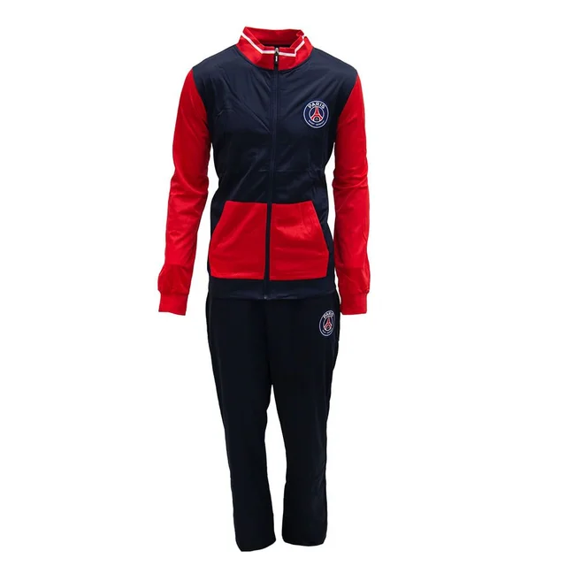 Conjunto Agasalho PSG Masculino Vermelho e Marinho